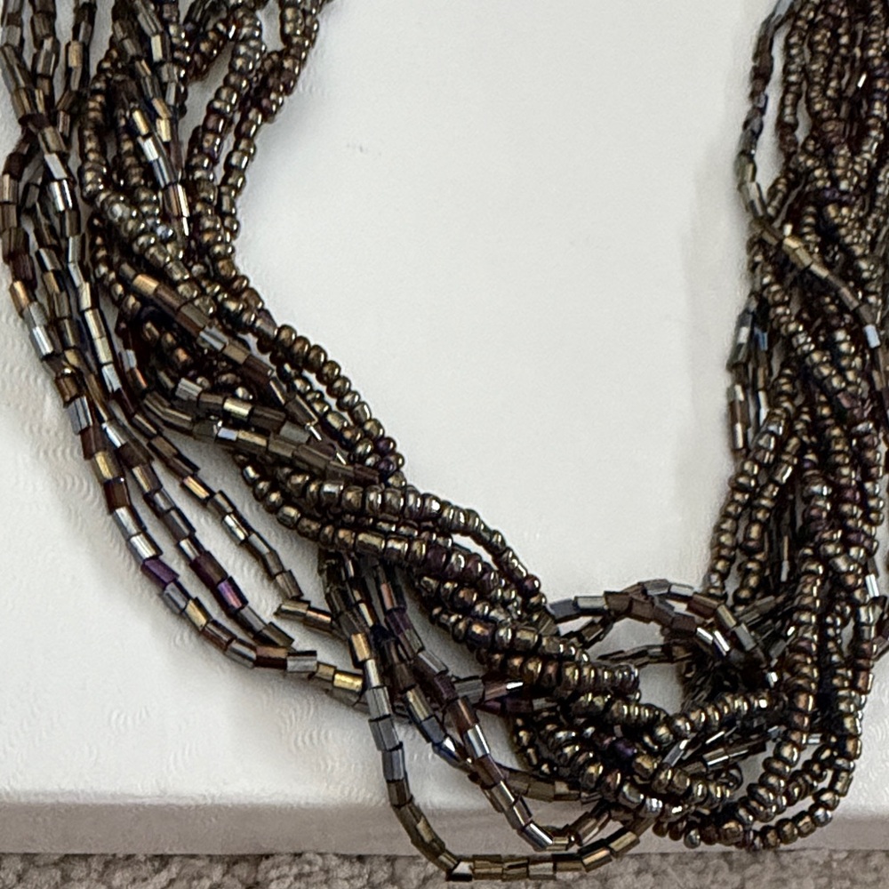 Premier Designs Multi-Strand Black Necklace - Picture 3 of 5